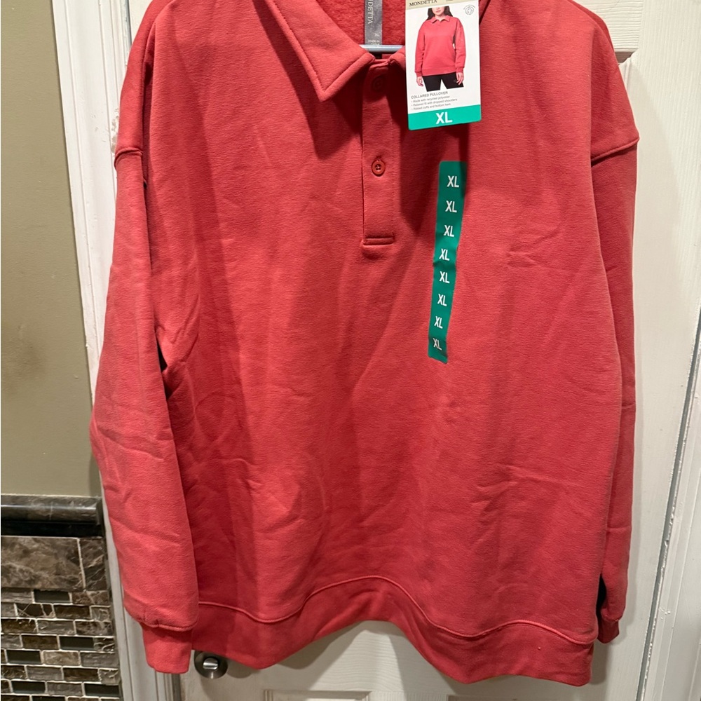 Mondetta Women’s Collared Pullover - Size XL - NWT